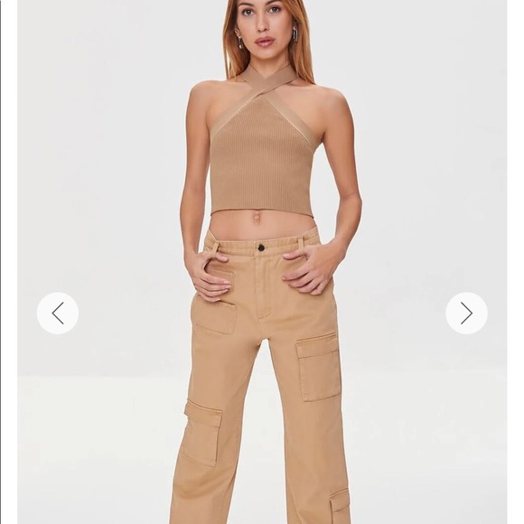 Ribbed Halter Top - Picture 2 of 6